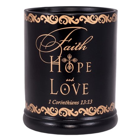 DICKSONS Faith Hope Love Candle Jar Warmer JW01FHL